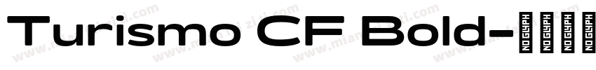 Turismo CF Bold字体转换